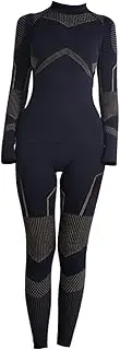 [yuksok] Women Thermal Underwear Long Johns Quick Drying Breathable Top and Pants Base Layer for Cycling Hiking Outdoor Mountaineering