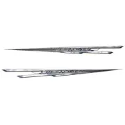 Crestliner Boat Decal 2140542 | 103 1/2 x 7 1/2 Inch Blue (Set of 2)