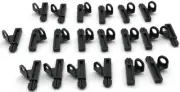 Lego 20 New BlackMinifigure Arrow Quiver with 2 Arrows Pieces