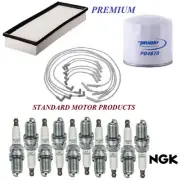 Tune Up Kit Filters Wire Spark Plugs Fit DODGE RAM 2500 V10; 8.0L 2000-2002