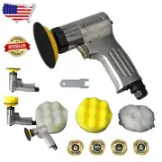 Ergonomic Mini Polisher with Wool Buffing Pads - Ideal for Sheet Metal Work