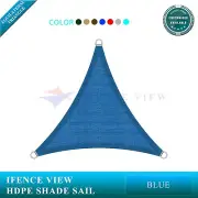 Ifenceview Blue Triangle 12'x12'x12' Sun Shade Sail Patio Pool Outdoor Commerce