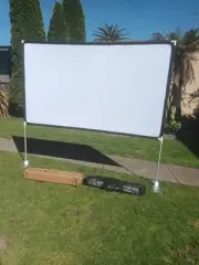 Premium Quality 120" Projector Screen Stand with Carry Bag Indoor/Outdoor