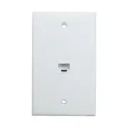 Ethernet Wall Plate 1 Port Cat6 Ethernet Cable Wall Plate Adapter