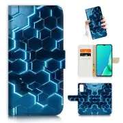 ( For Vivo Y11s ) Flip Case Cover AJ23708 Blue Cell Abstract