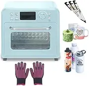 Sublimation Oven Machine, 16L 110V 1400W Convection Oven with Digital Display, 360° Heating, Air Heating Technology, with Glove, for Sublimation Blanks Mugs Tumblers Cups Water Bottles Bulk Printing