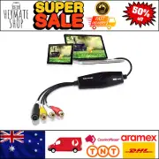Video Grabber Capture Card Hi8 VCR VHS to Digital DVD Converter Windows 10 NEW