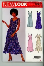 NEW LOOK SEW PATTERN #N6617 SIZE A (10-22) MISSES TOP
