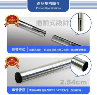 【YDJ易賣館】輕型120x45x180鍍鉻銀色四層架 |廚房架 波浪置物架 活動架 貨架 工業風