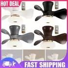 22 Inch Low Profile Ceiling Fans with Light Dimmable Remote for Bedroom Patio