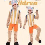 One Piece Pirate Tony Tony Chopper Anime Outfits Costume Cosplay Suits Halloween Carnival World Book Day Performance Educational Dress Up School Event Dress Up