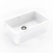 Chambord 760X1460X255MM Constance IV Fireclay Sink - White