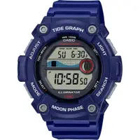 在飛比找蝦皮商城優惠-CASIO 卡西歐 10年電力 水上運動計時手錶-藍 WS-