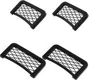 ULTECHNOVO 4pcs Car Seat Storage Net Mesh Pocket Organizer for Phone Handbag and Essentials Versatile Cargo Pouch for Vehicles Homes and Offices Secure Convenient Access for Safe Driving