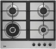 Beko 60cm Gas Cooktop Stainless Steel