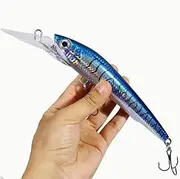10 Pcs Lot Deep Diving 22cm 74g Wobbler Minnow Crankbait Swimbait Fishing Lure