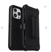 NWT OtterBox Black Defender Pro Series phone case with belt clip iPhone 13/14