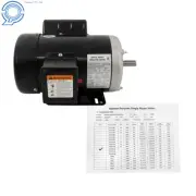 1 HP Single Phase Electric Motor 56 Frame 1800 RPM 115/230V 13.6/6.8A CW/CCW New