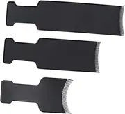 Ipetboom Hairdressing Tint Comb Set 3pcs Hair Brush Tool for Diy Protective Hair Dyeing Comb for Scalp