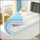 Dual Layer 4 Inch Memory Foam Mattress Topper - Bamboo Twin Mattress Topper -...