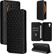 Compatible with Samsung Galaxy A25 5G SC-53F SCG33 Case,Compatible with Samsung Galaxy A25 5G SC-53F SCG33 PU Leather Kickstand Card Holders Flip Magnetic Closure Phone Wallet Cover Black