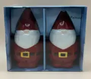 St. Nicholas Christmas Gnome Santa Salt & Pepper Shaker Set NEW