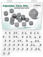 Aouton 7.48mm Adjustable Valve Shim Kit Compatible with Honda CRF250X 2004-2017 Kawasaki NINJA ZX-7R 1991-2003 (47PCS)