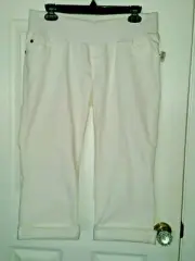 Maternity Women's Liz Claiborne Capri, White SZ 8
