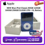 Apple iPod Classic video 7th Generation Blue 160GB/256GB/512GB/1TB/2TB - SEALED