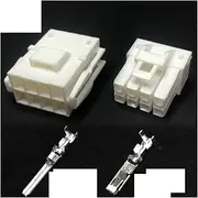 Yl-4.5mm Car Harness Connector 2/3 / 4/6 / 8/9/12/15 Pin Automobile Cable Male and Female Butt 45005 Terminal Sheath (Color : 8p, Size : 10sets)