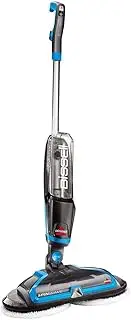 [Bissell] SpinWave Hard Floor Cleaner and Polisher | Electric Spray Mop with Rotating Pads | Perfect for Wood, Laminate, Tile, Marble | 2052E, Titanium/Blue, 41 cm x 20 cm x 114.3 cm