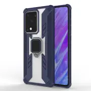 For Samsung Galaxy S20 Ultra Case, Shielding Cover, Ring Holder, Navy Blue