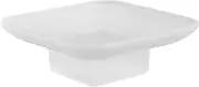 CANIGHT Rectangle Soap Dish Wall-Mounted Soap Holder Bathroom Decor for Small Drain