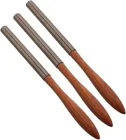 Beaupretty 3pcs Nail Art Brush Set with Ergonomic Wooden Handle Flat Nail Painting Pen for Application for Home Salon Manicures