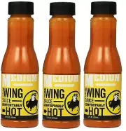 Buffalo Wild Wing Medium Sauce Bottles BWW BBQ/Grill Chicken Comfortably Hot