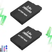 2PCS For PSP 2000 3000 (SLIM) Replacement Battery Pack 3.6v 2400 mAh