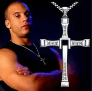 Gemstone Pendant Cross Necklace Fast And Furious Kids & Adults Gift Boxed