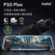 【PAIPAI】(贈64G)P10 Plus GPS測速前後1080P全屏電子式觸控後照鏡行車紀錄器