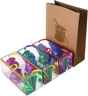 Abaodam Magician Illusion Empty Paper Bag Flower Box for Stage Performances Easy to Use Gimmick Trick Stunning Flower Appearance for Parties and Events