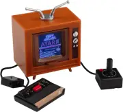 Tiny Arcade Atari 2600 3.5" Mini Retro Game - Playable Console & TV W/ Real Game
