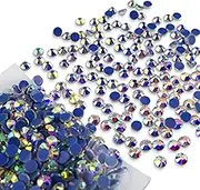 (1440pcs SS20, AB) - Queenme 1440pcs AB SS20 Hotfix Rhinestones 20SS Flatback Crystals for Clothes Shoes Crafts Hot Fix 5MM Round Glass Gems Stones Flat Back Iron on Rhinestones for Clothing