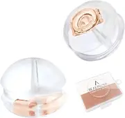BEADNOVA 18K Rose Gold Silicone Earring Backs Clear Rubber Padded Mushroom Earring Backs for Posts Safety Hypoallergenic Earring Backings for Studs (2pcs)