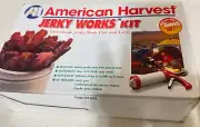 American Harvest Jerky Works Kit Maker 3 Attachments Spice Packets VTG 2001