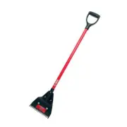 Bully Tools Snow Roof Rake 10-Ga w/ 39" Fiberglass D-Grip Handle + Notched Teeth