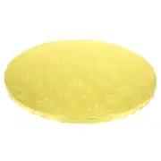 Cake Boards, 1Pcs 12 Inch Cardboard Cake Drums, 1/2" Thick Round (Gold)