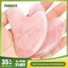 Natural Jade Gua Sha Scraper Board Massage Rose Quartz Jade Guasha Stone