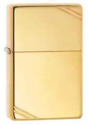 Zippo 270, Vintage Styles Brass With Slashes, HP Brass Lighter,(PL) Pipe Insert