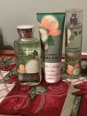 Bath and body works Cucumber Melon set of 3: shower gel, Body Spray and cream
