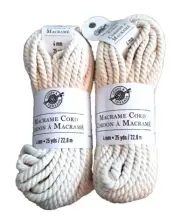 Loops & Thread Macrame Cord 4 mm 25 Yds Natural Bulky
