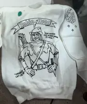 Vintage Rare Robin Hood Flour Advertising MAIL ORDER YOUTH SWEATSHIRT TO COLOR